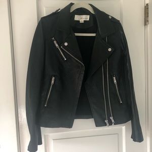 Faux leather jacket